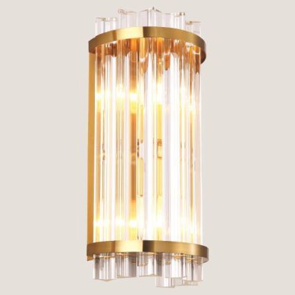 Vägglampa 2xE14/7W/230V guld