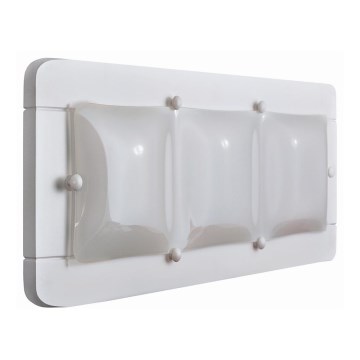 Vägglampa 3xE27/20W/230V vit/bok