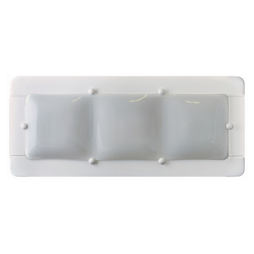 Vägglampa 3xE27/20W/230V vit/bok