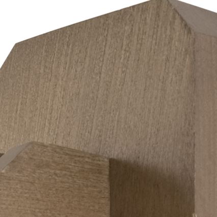 Vägglampa ADRIANO 1xE27/60W/230V bok - FSC certifierade