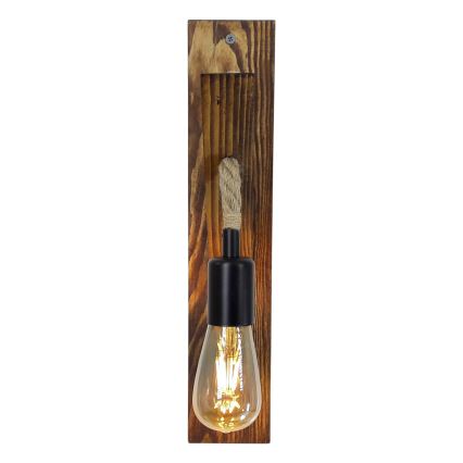 Vägglampa AHSAP 1xE27/40W/230V furu/valnöt