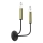 Vägglampa AKASYA 2xE14/15W/230V svart/guld