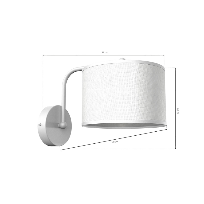 Vägglampa  ALBION 1xE27/60W/230V