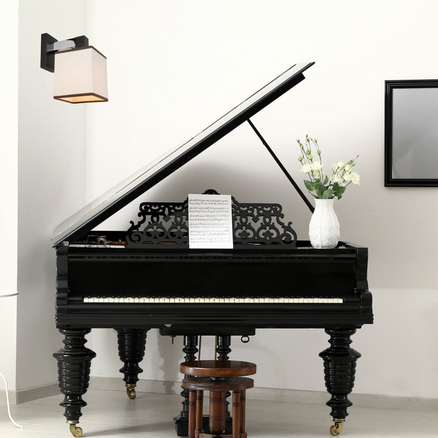 Vägglampa AMELIA 1xE27/60W/230V bok - FSC certifierade