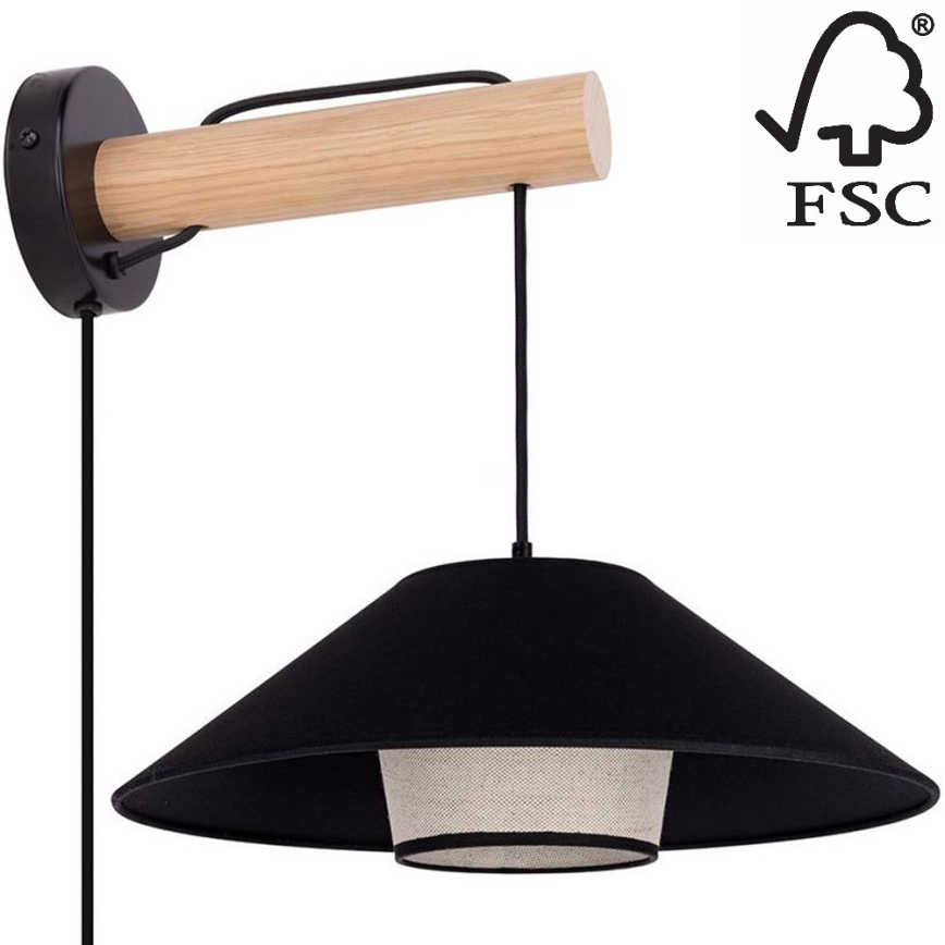 Vägglampa AMIGO 1xE27/25W/230V ek – FSC certifierade