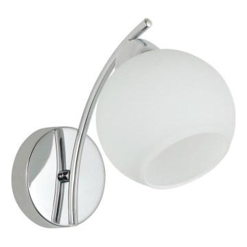 Vägglampa AMOS 1xE27/40W/230V skinande krom