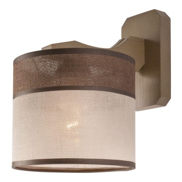 Vägglampa ANDREA 1xE27/60W/230V bok - FSC certifierade