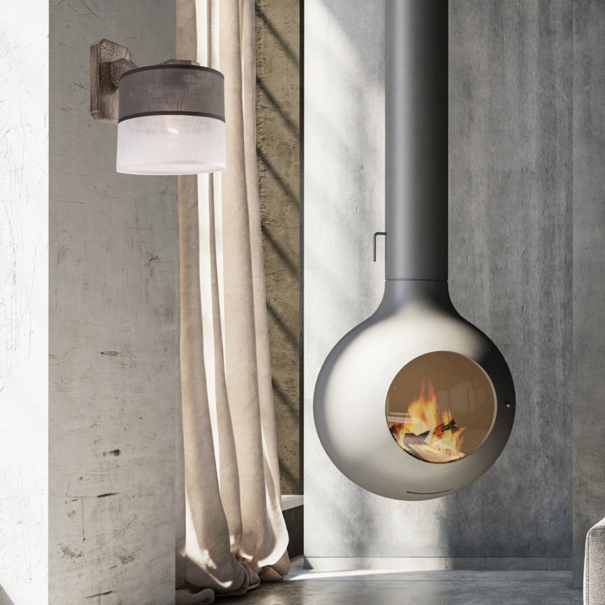 Vägglampa ANDREA 1xE27/60W/230V bok - FSC certifierade