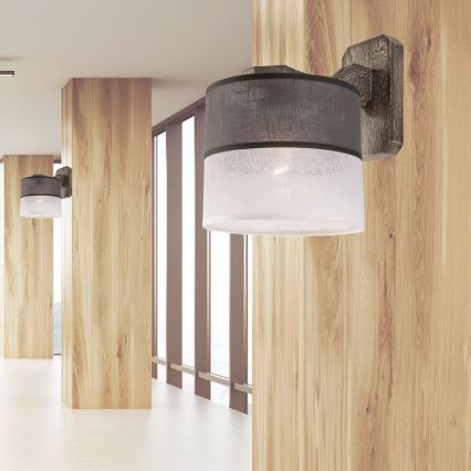 Vägglampa ANDREA 1xE27/60W/230V bok - FSC certifierade