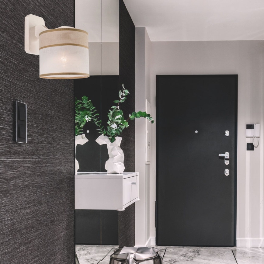 Vägglampa ANDREA 1xE27/60W/230V bok