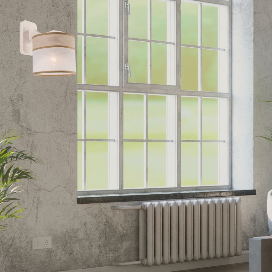 Vägglampa ANDREA 1xE27/60W/230V bok
