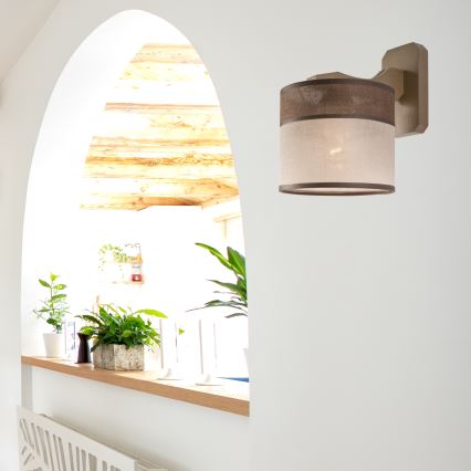 Vägglampa ANDREA 1xE27/60W/230V bok