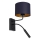 Vägglampa ARDEN 1xE27/60W+1xG9/8W/230V blå
