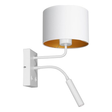 Vägglampa ARDEN 1xE27/60W+1xG9/8W/230V vit/guld