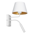 Vägglampa ARDEN 1xE27/60W+1xG9/8W/230V vit/guld