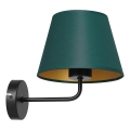 Vägglampa ARDEN 1xE27/60W/230V grön/guld