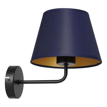 Vägglampa ARDEN 1xE27/60W/230V lila/guld