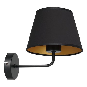 Vägglampa ARDEN 1xE27/60W/230V svart/guld