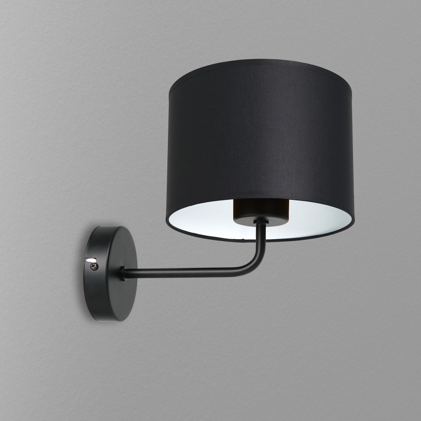 Vägglampa ARDEN 1xE27/60W/230V svart/vit