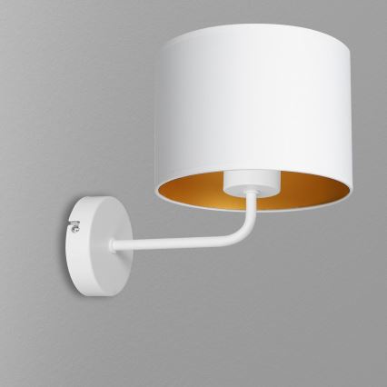 Vägglampa ARDEN 1xE27/60W/230V vit/guld