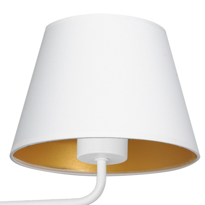 Vägglampa ARDEN 1xE27/60W/230V vit/guld