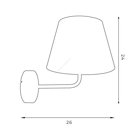 Vägglampa ARDEN 1xE27/60W/230V vit