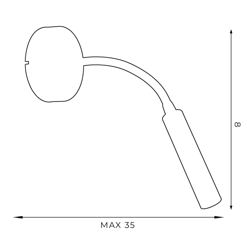 Vägglampa ARDEN 1xG9/8W/230V vit