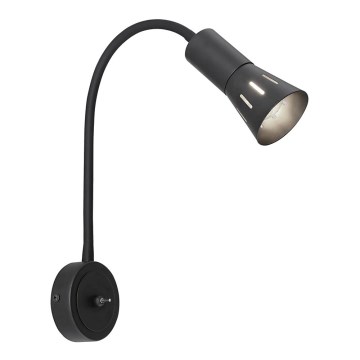 Vägglampa ARENA 1xE14/40W/230V svart