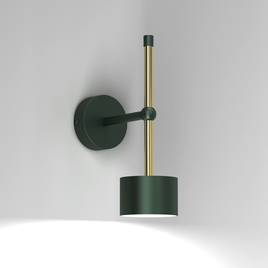 Vägglampa  ARENA 1xGX53/11W/230V grön/gold