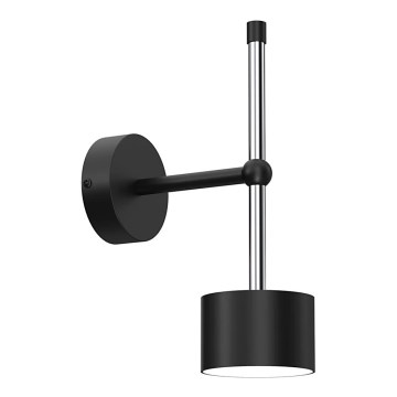 Vägglampa ARENA 1xGX53/11W/230V svart/skinande krom