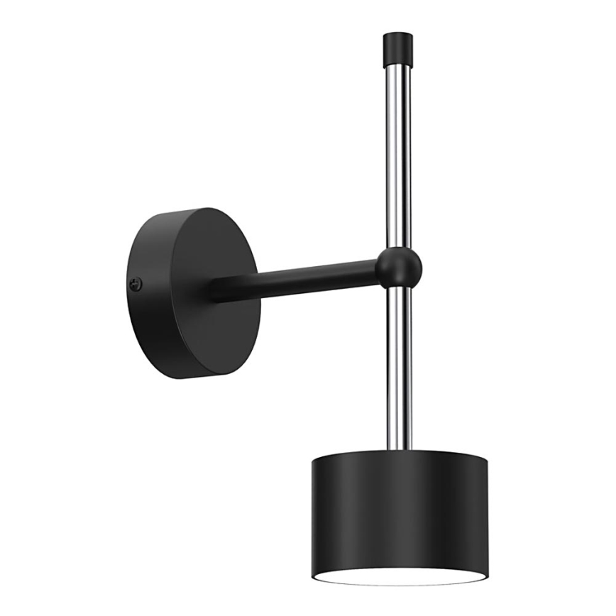 Vägglampa ARENA 1xGX53/11W/230V svart/skinande krom