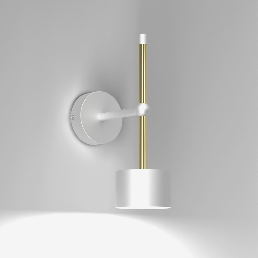 Vägglampa  ARENA 1xGX53/11W/230V vit /gyllene 