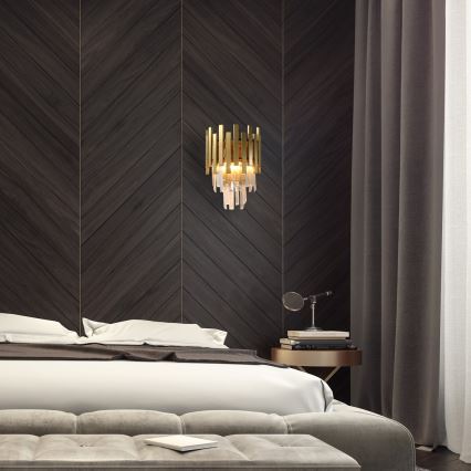 Vägglampa ASPEN GOLD 2xE14/40W/230V