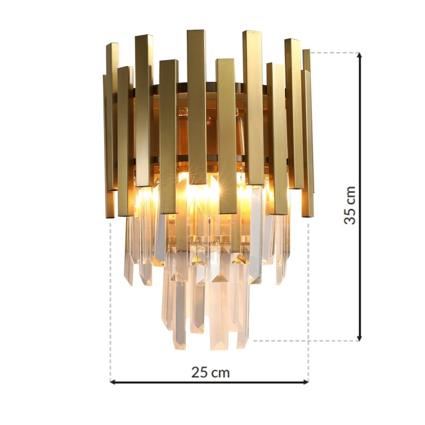 Vägglampa ASPEN GOLD 2xE14/40W/230V