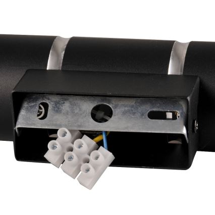 Vägglampa BAMBOO 2xGU10/10W/230V svart