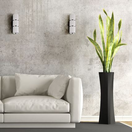 Vägglampa BAMBOO 2xGU10/10W/230V vit