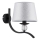 Vägglampa BARNI 1xE14/10W/230V svart/silver