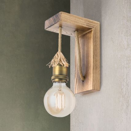 Vägglampa BASSENA 1xE27/60W/230V