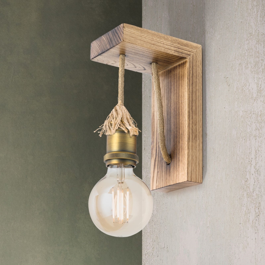 Vägglampa BASSENA 1xE27/60W/230V