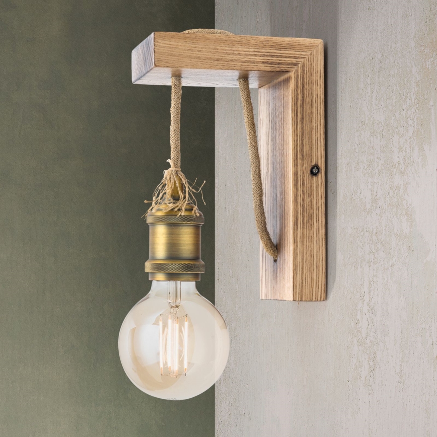 Vägglampa BASSENA 1xE27/60W/230V