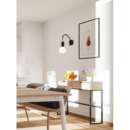 Vägglampa BASSO 1xE27/40W/230V svart