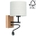 Vägglampa BOHO 1xE27/25W + LED/1W/230V ek – FSC certifierade