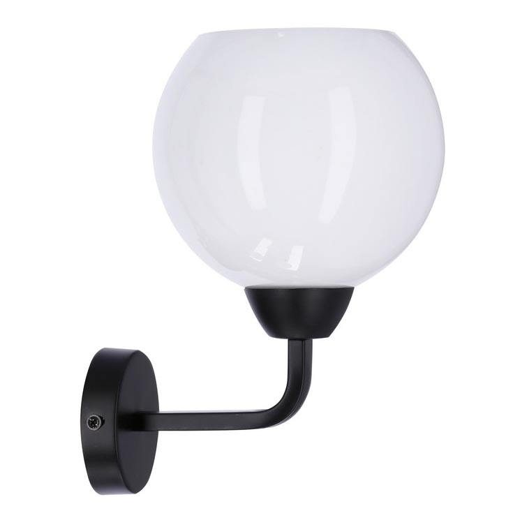 Vägglampa CALDERA 1xE27/60W/230V svart