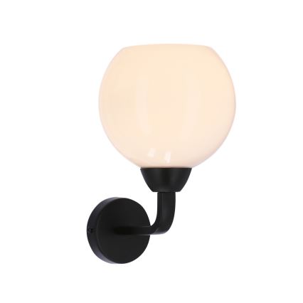 Vägglampa CALDERA 1xE27/60W/230V svart