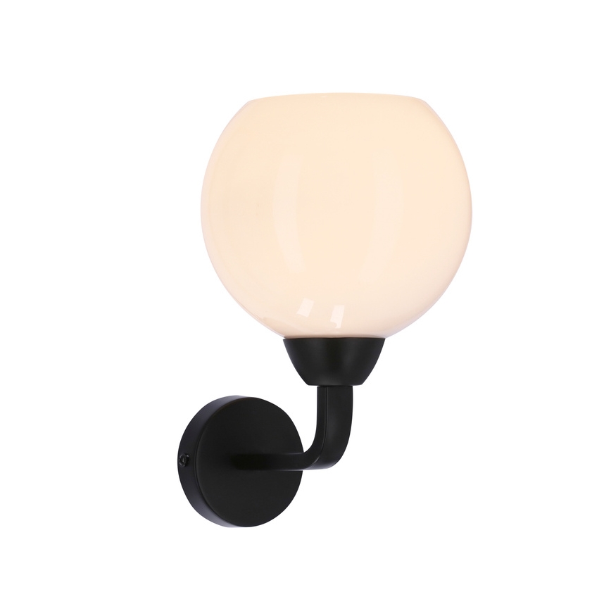 Vägglampa CALDERA 1xE27/60W/230V svart