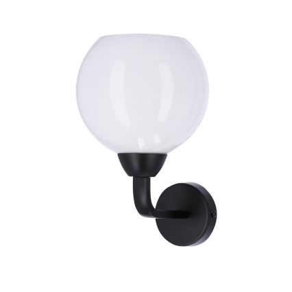 Vägglampa CALDERA 1xE27/60W/230V svart