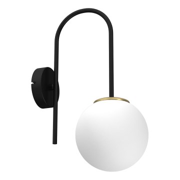 Vägglampa CAMBRIDGE 1xE14/60W/230V svart/mässing