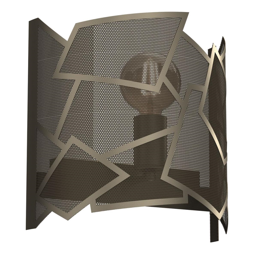 Vägglampa CAMO 1xE27/15W/230V guld