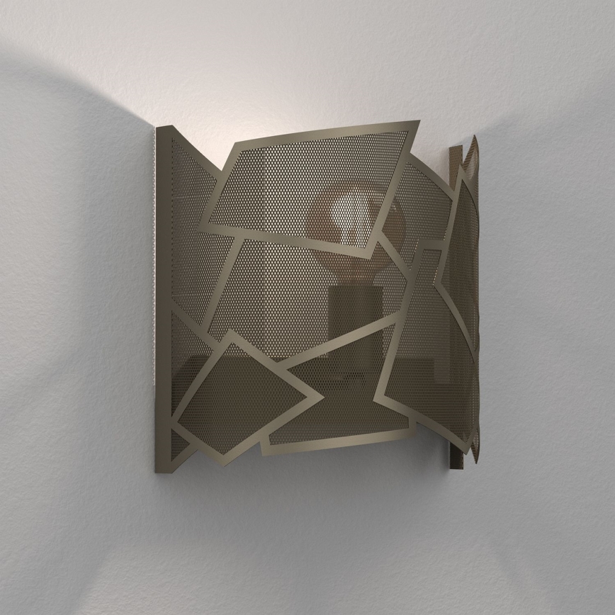 Vägglampa CAMO 1xE27/15W/230V guld