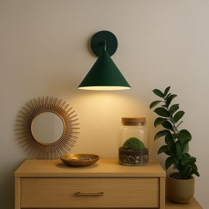 Vägglampa CAPITAL 1xGX53/15W/230V grön